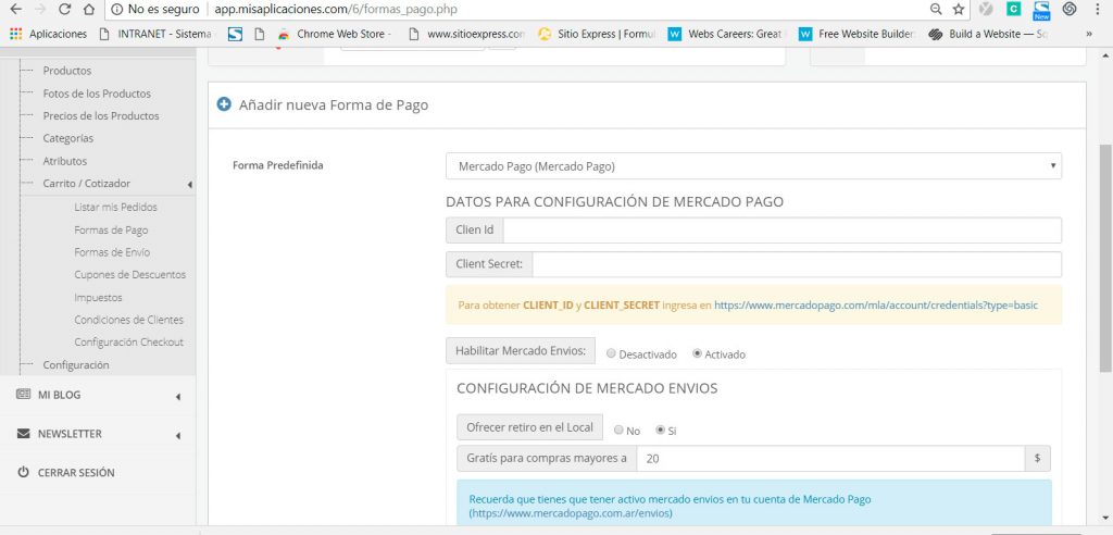Sitio Express